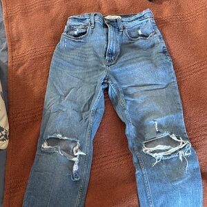 Blue Distressed Women Jeans